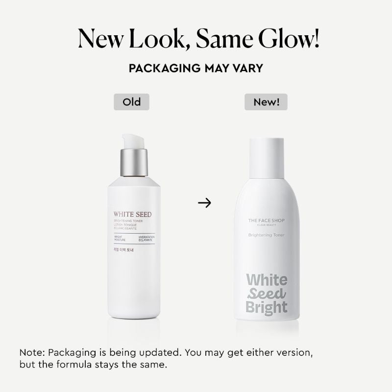 The Face Shop White Seed Brightening Toner Korean With Niacinamide For Dullness & Pores