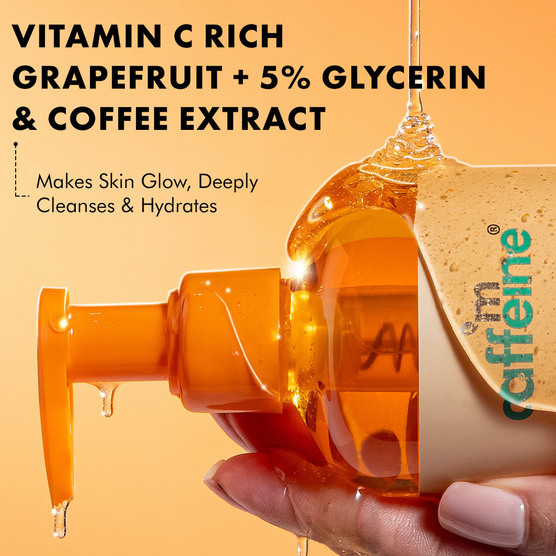 mCaffeine Glow Boost Grapefruit Body Wash