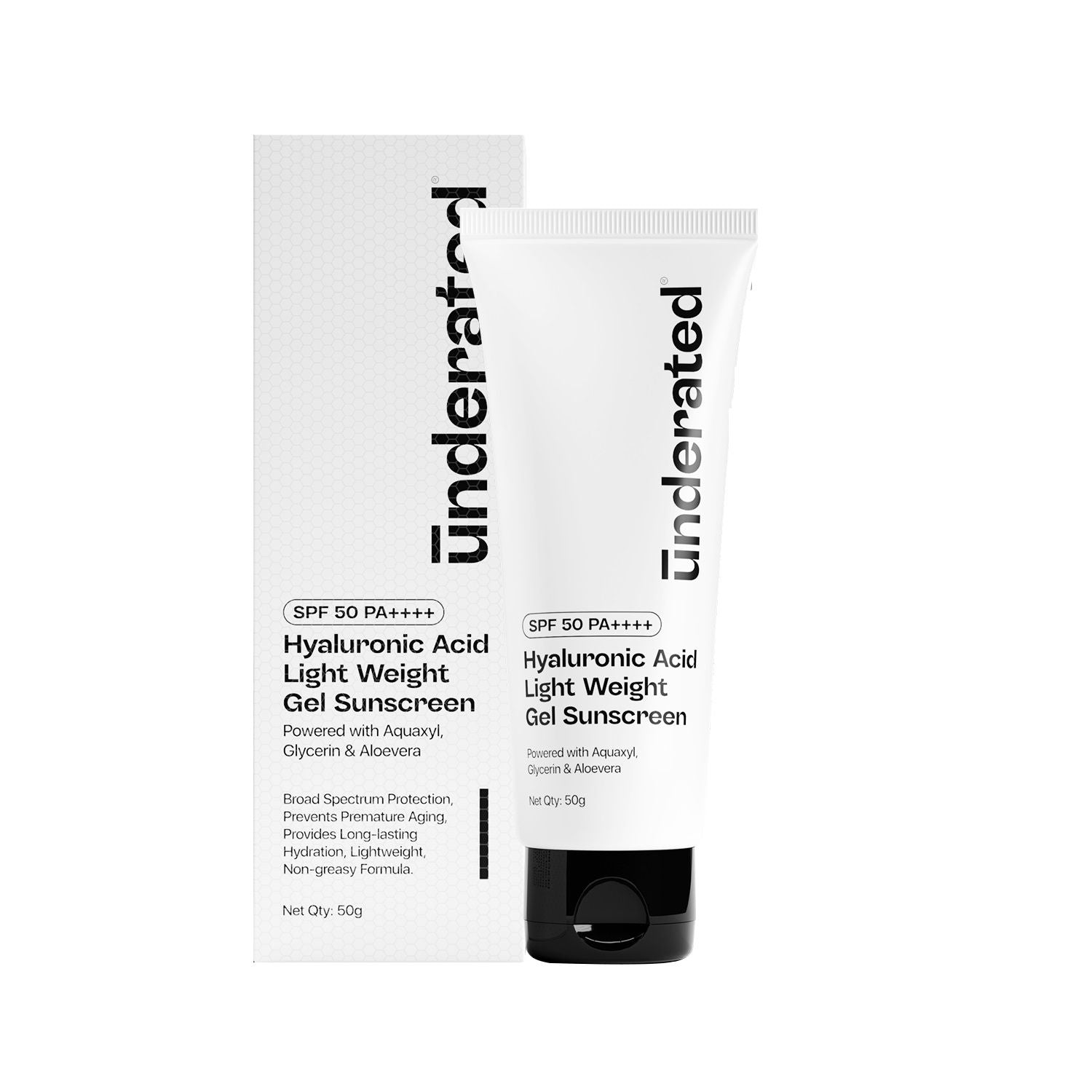 Underated Hyaluronic Acid Gel Sunscreen SPF 50 PA++++