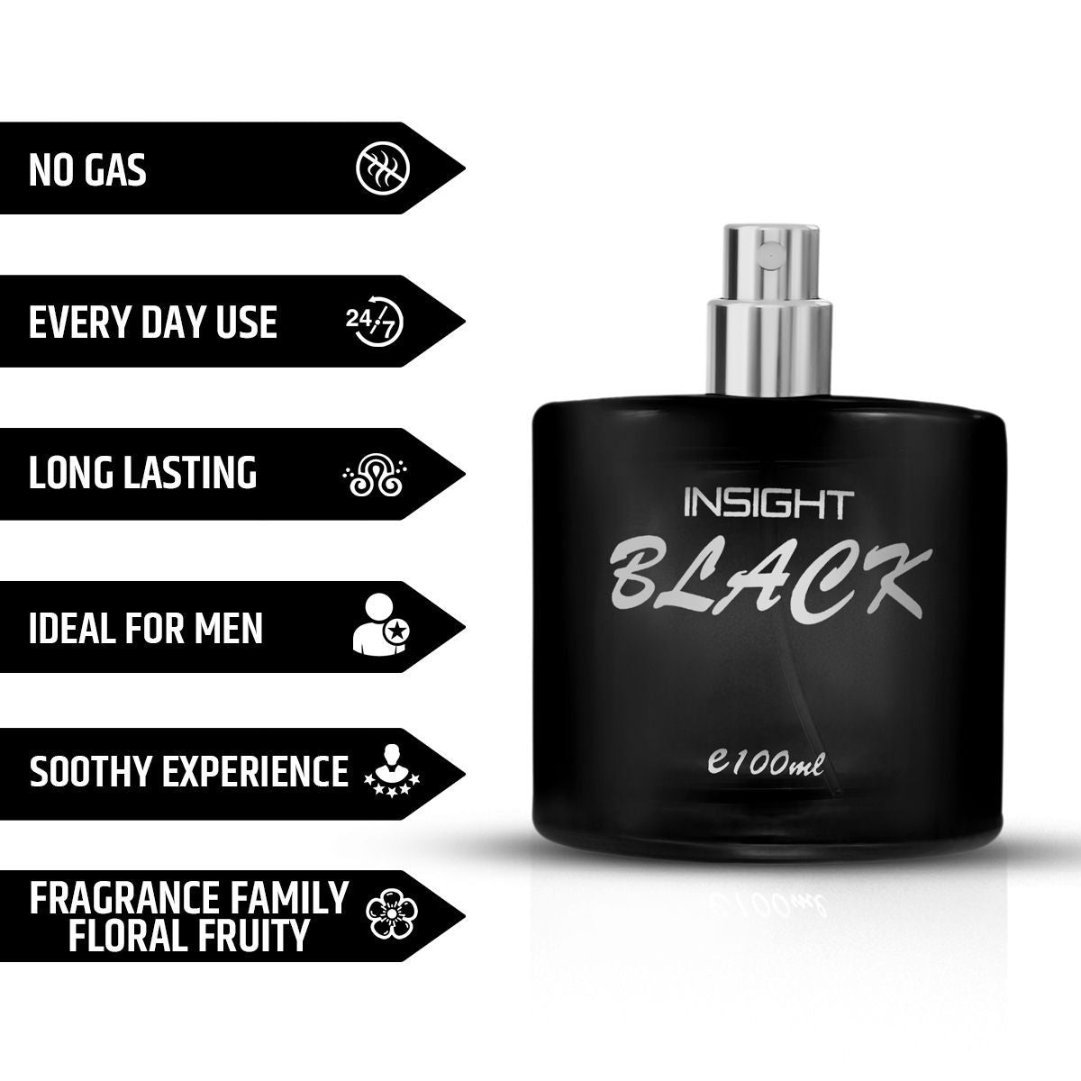 Insight Cosmetics Black Eau De Perfume For Her