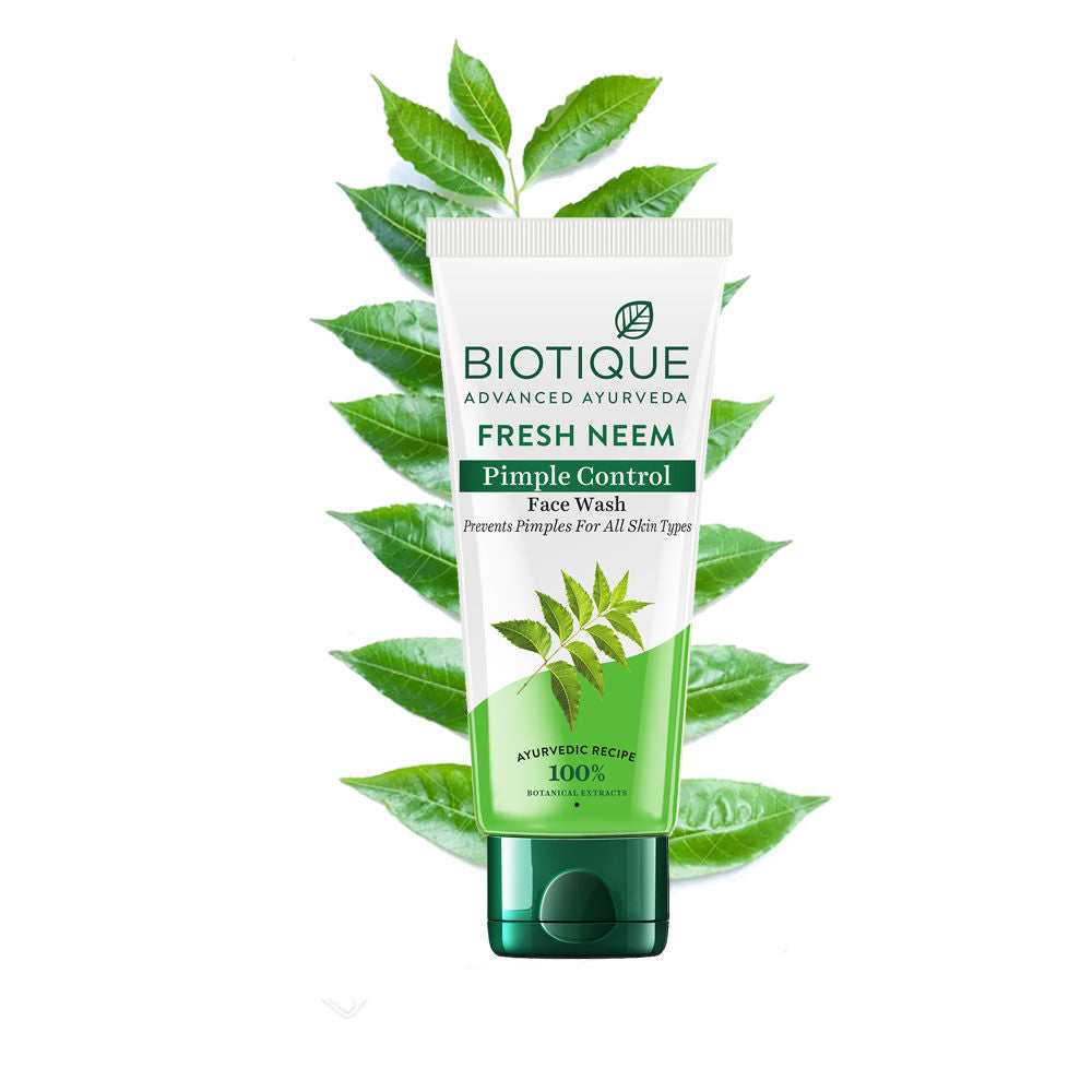 Biotique Bio Neem Purifying Face Wash Prevents Pimples For All Skin Types