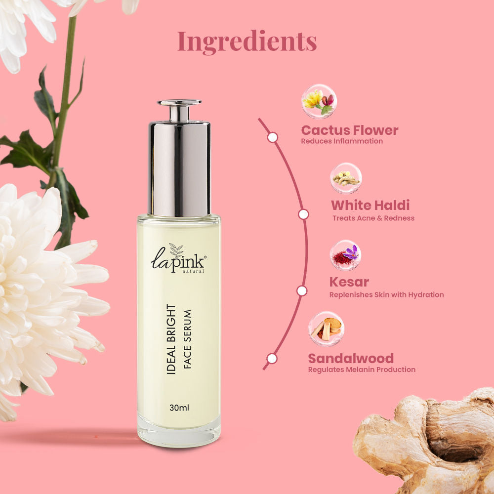 La Pink Ideal Bright Face Serum With Kakadu Plum For Hyperpigmentation & Dark Spot Reduction