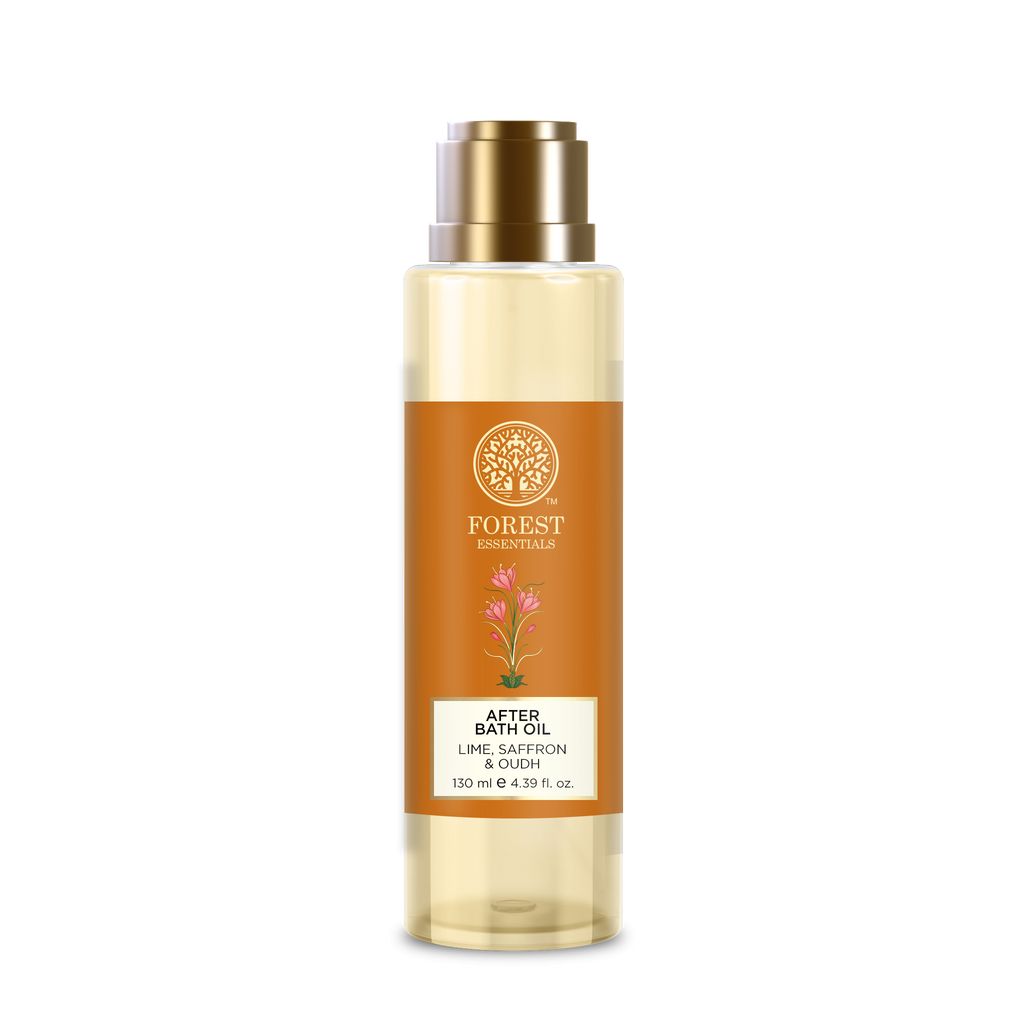 Forest Essentials Lime Saffron & Oudh Natural After Bath Oil