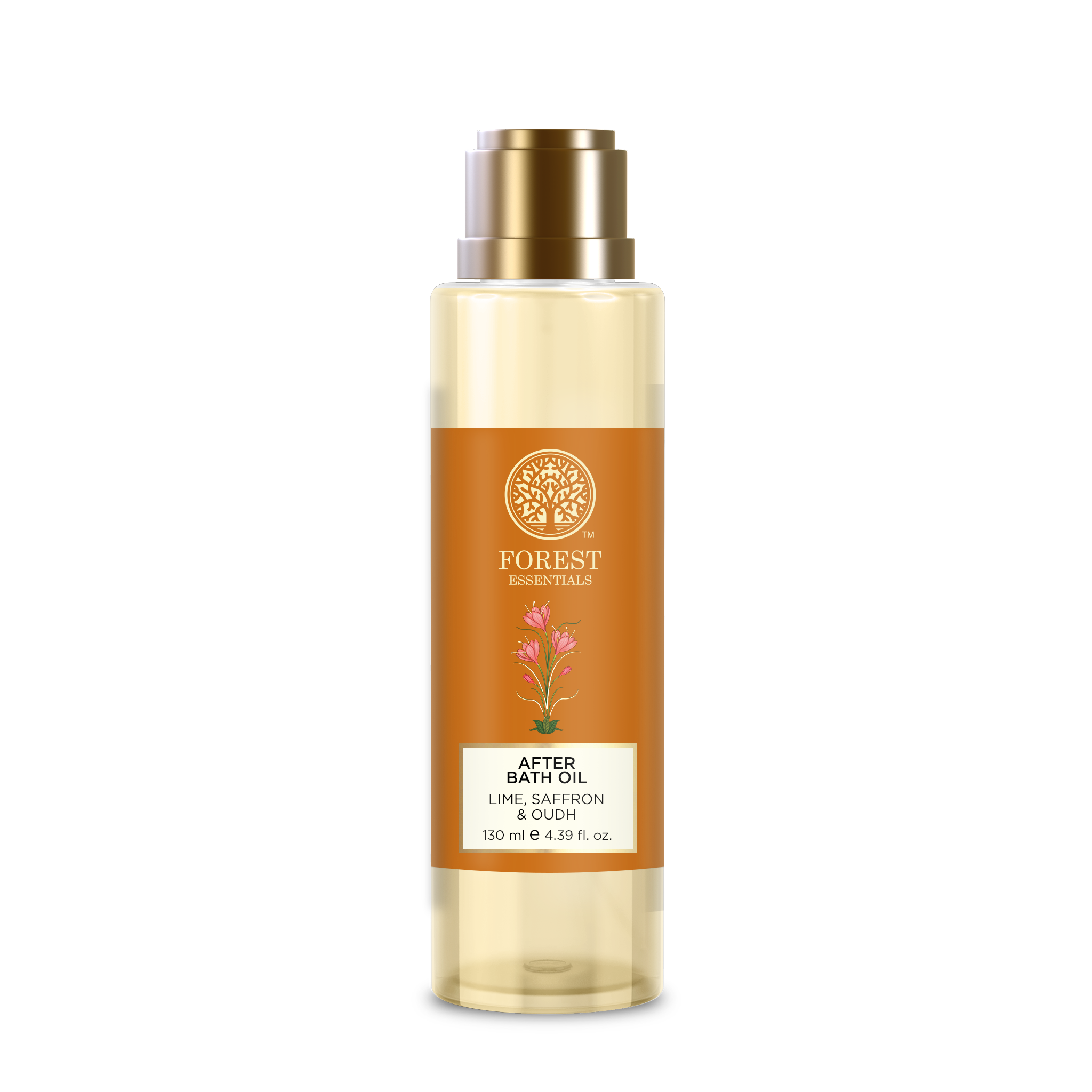 Forest Essentials Lime Saffron & Oudh Natural After Bath Oil