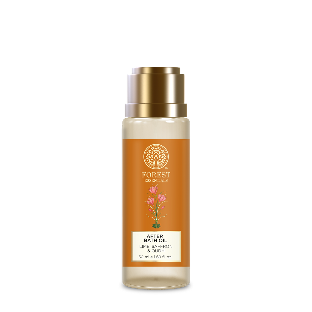 Forest Essentials Lime Saffron & Oudh Natural After Bath Oil