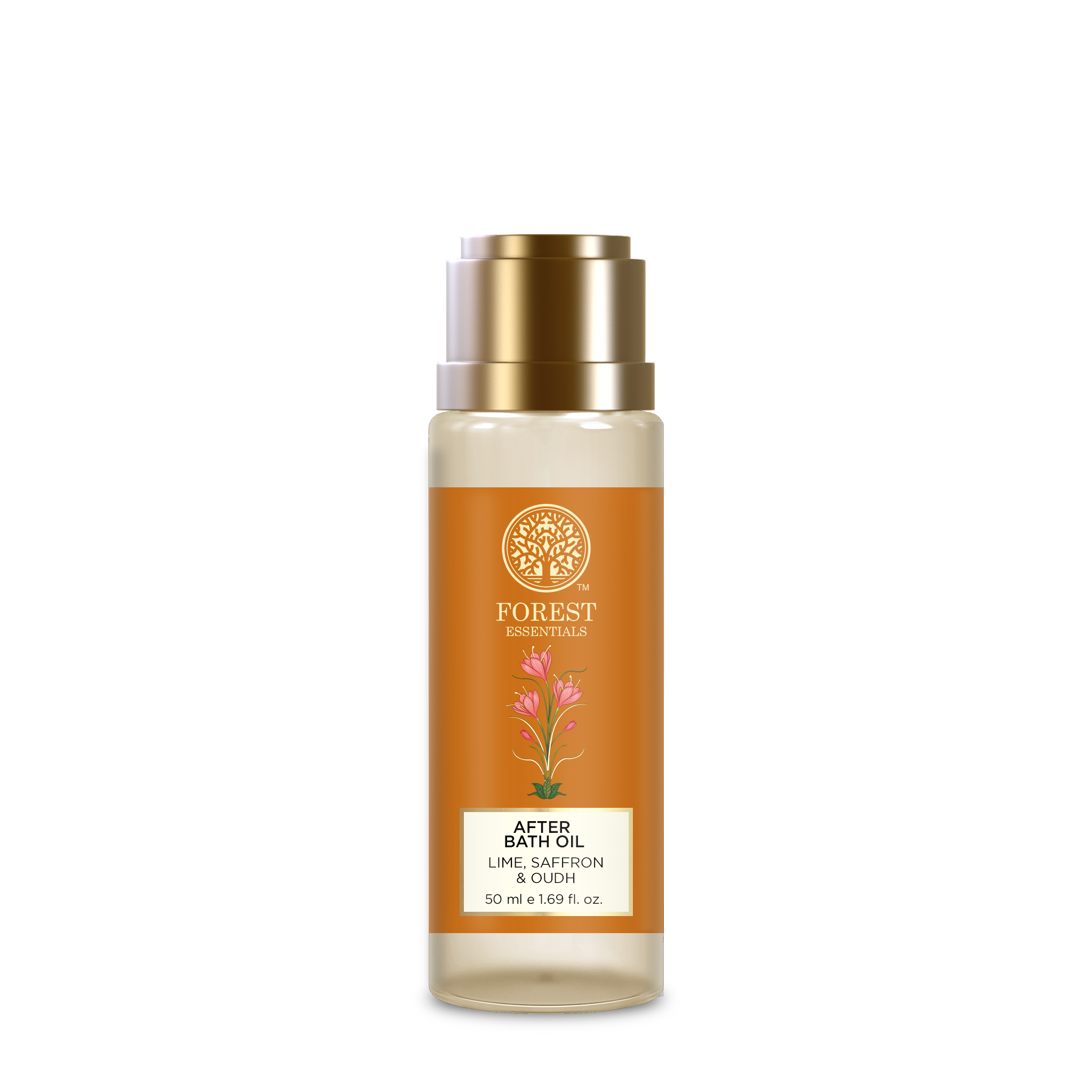 Forest Essentials Lime Saffron & Oudh Natural After Bath Oil
