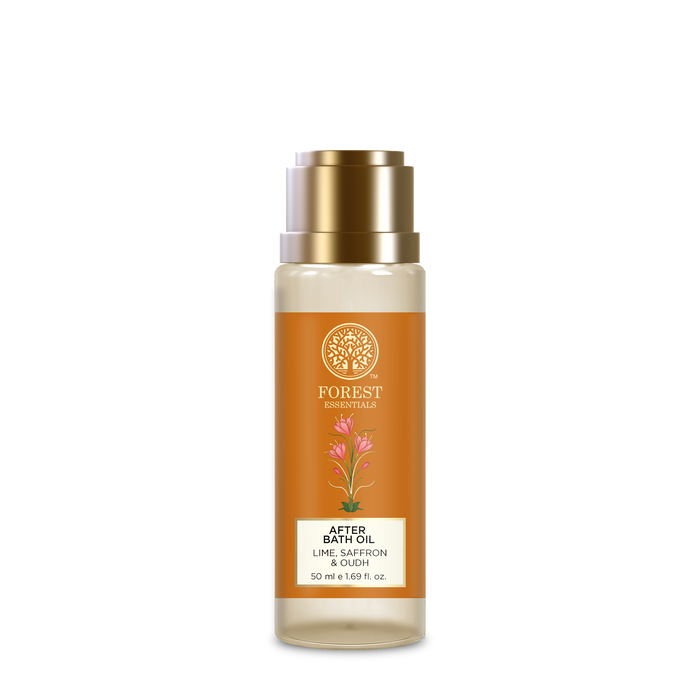 Forest Essentials Lime Saffron & Oudh Natural After Bath Oil