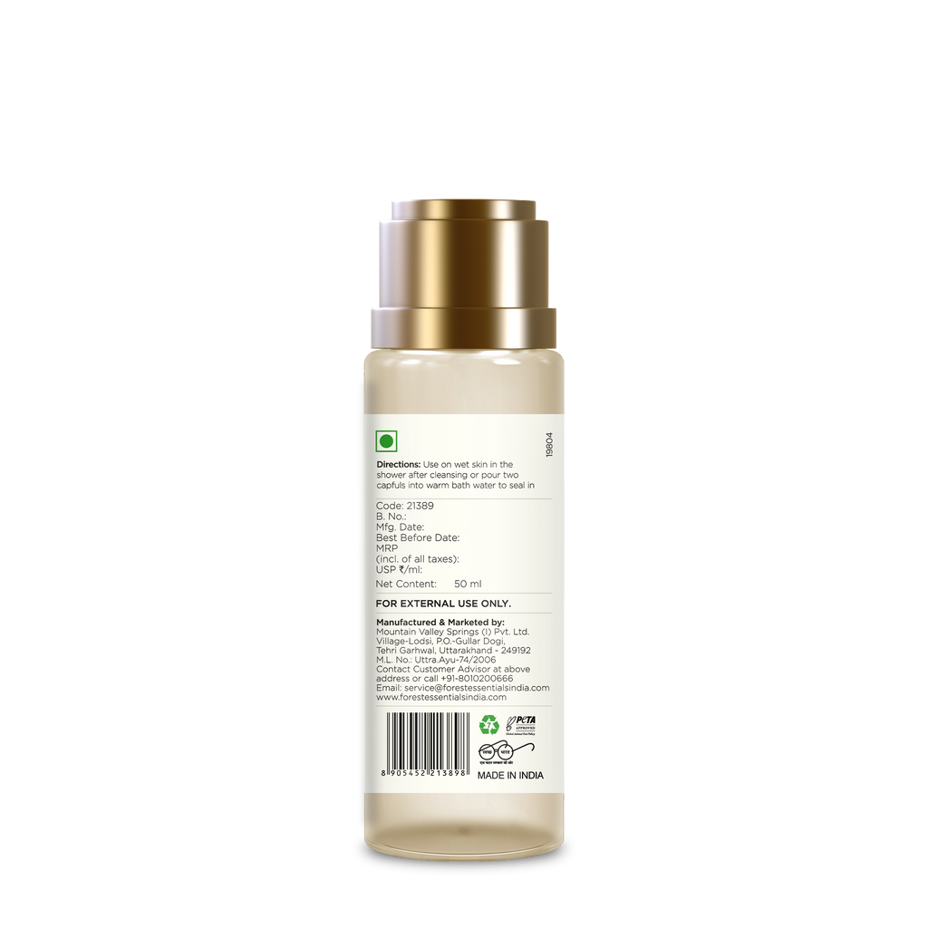 Forest Essentials Lime Saffron & Oudh Natural After Bath Oil
