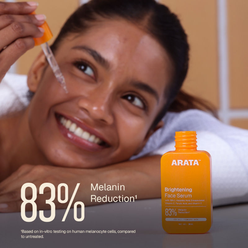 Arata Vitamin C Face Serum|Brightens, Targets Pigmentation & Supports Collagen