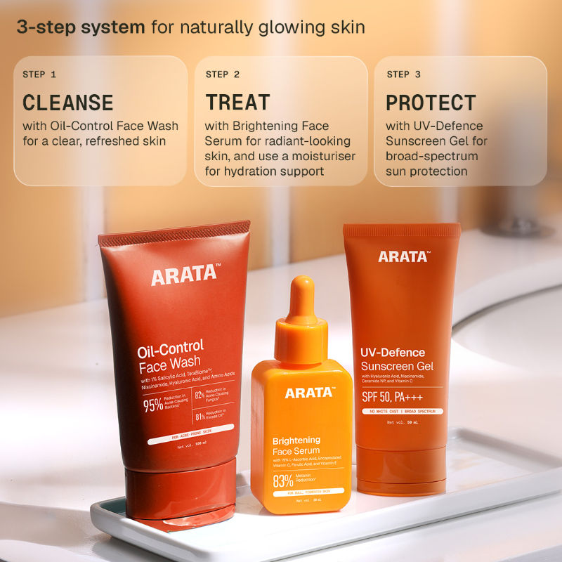 Arata Vitamin C Face Serum|Brightens, Targets Pigmentation & Supports Collagen
