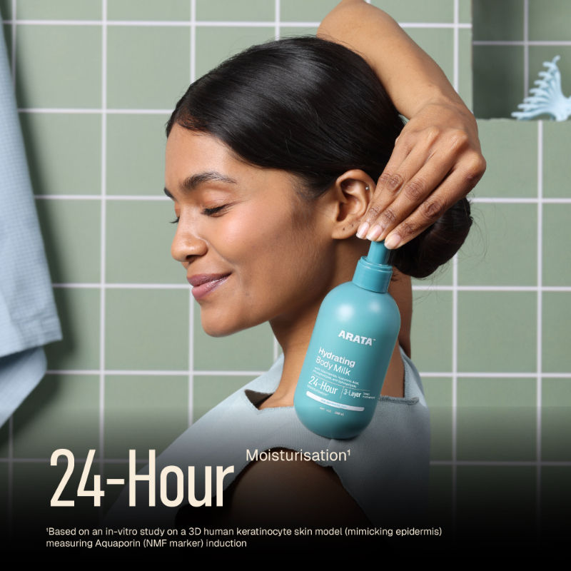 Arata Niacinamide Body Milk|Smooth, Hydrated & Even-Toned Skin|Spray Applicator