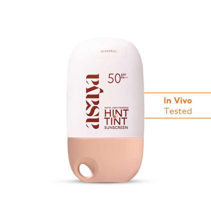 Asaya Mineral Tinted Sunscreen SPF 50++++ Niacinamide Matte Finish Light Coverage
