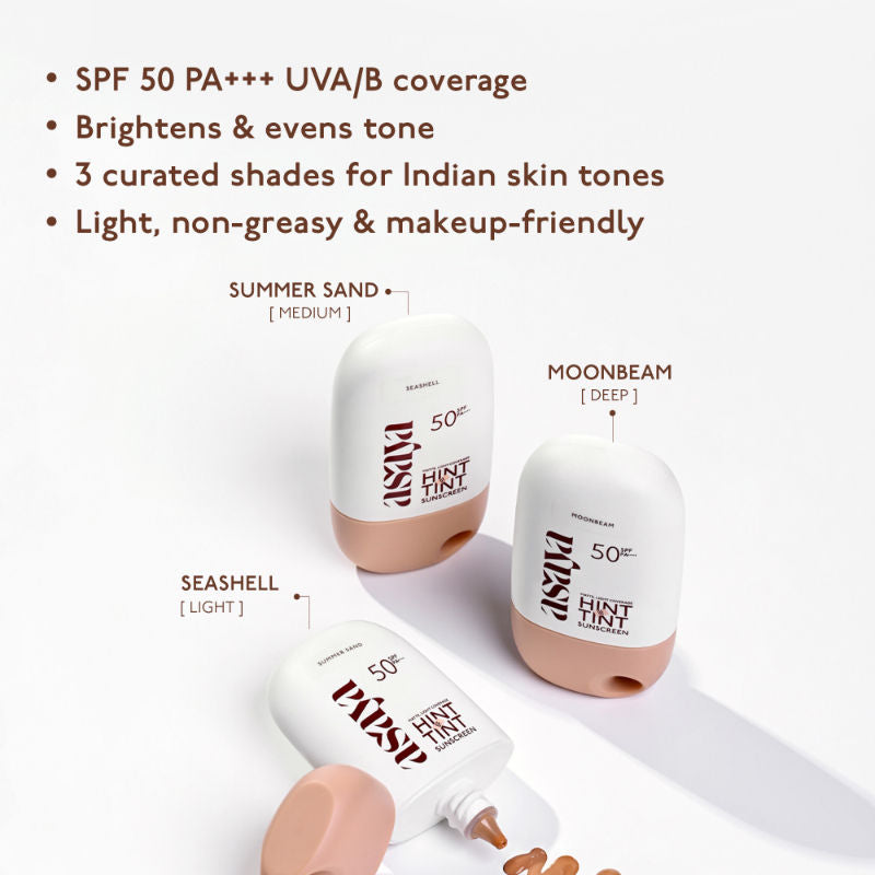 Asaya Mineral Tinted Sunscreen SPF 50++++ Niacinamide Matte Finish Light Coverage