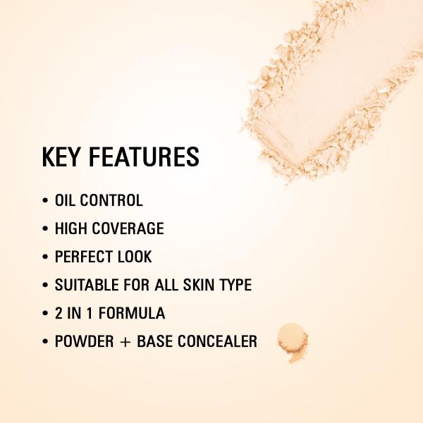 Matt look Perfect Look 2 In 1 Formula Oil Control Powder