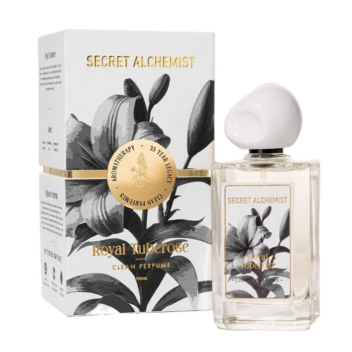 Secret Alchemist Royal Tuberose Clean Perfume for Women with Rose & Sandalwood, Everyday