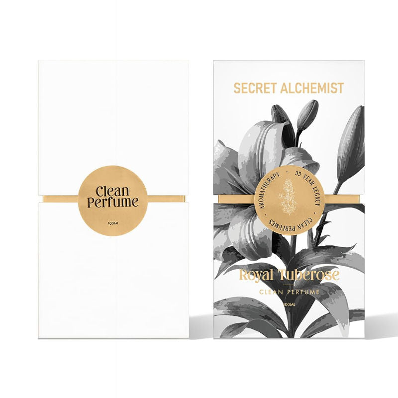 Secret Alchemist Royal Tuberose Clean Perfume for Women with Rose & Sandalwood, Everyday