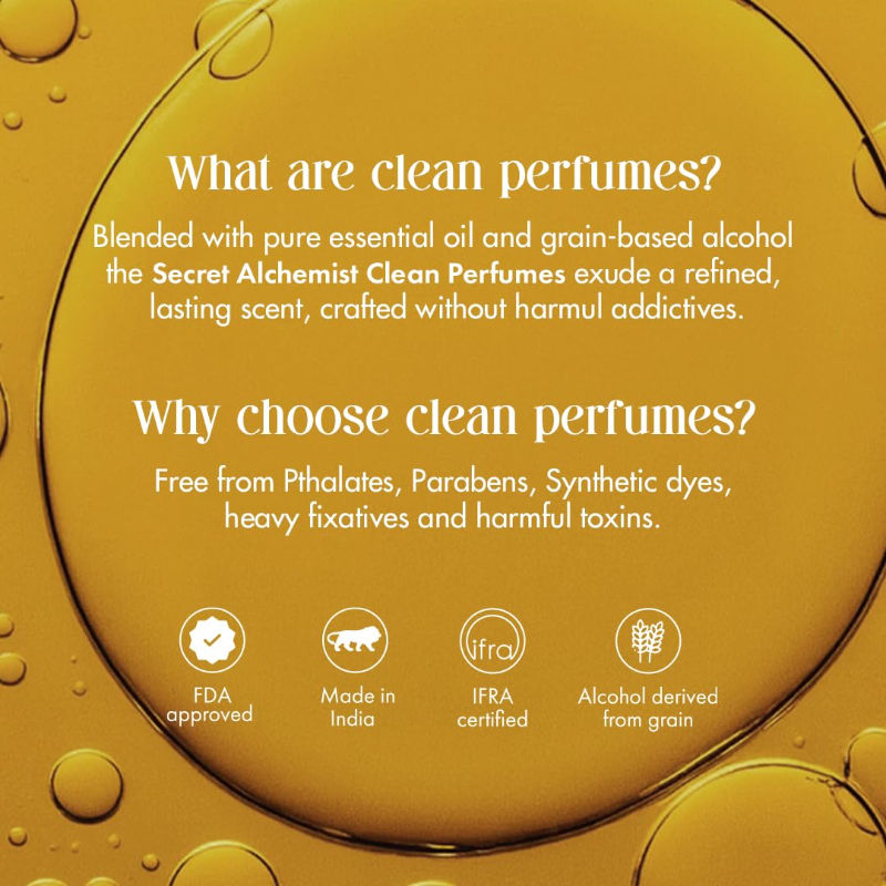 Secret Alchemist Royal Tuberose Clean Perfume for Women with Rose & Sandalwood, Everyday