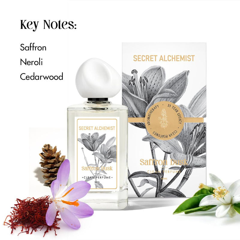 Secret Alchemist Saffron Dusk Clean Perfume Floral, Woody, for Women, Night and Everyday