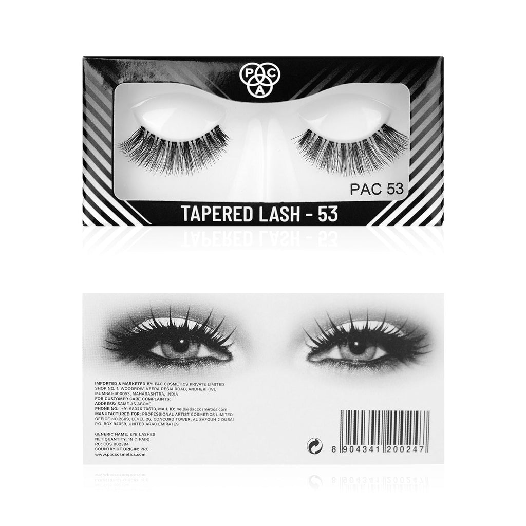 PAC Tapered Lash 53 - Handmade Natural Looking, Reusable up to 12x, Seamlessly Blends with Lashes