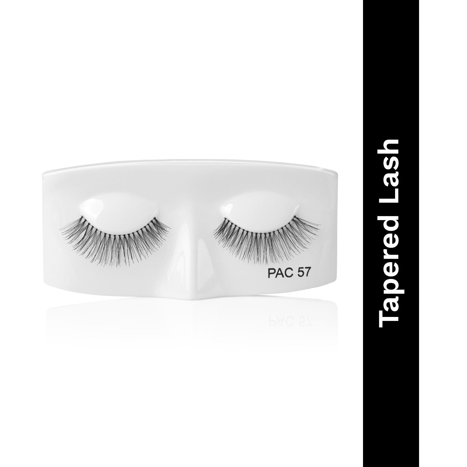 PAC Tapered Lash 57 - Handmade Natural Looking, Reusable up to 12x, Seamlessly Blends with Lashes