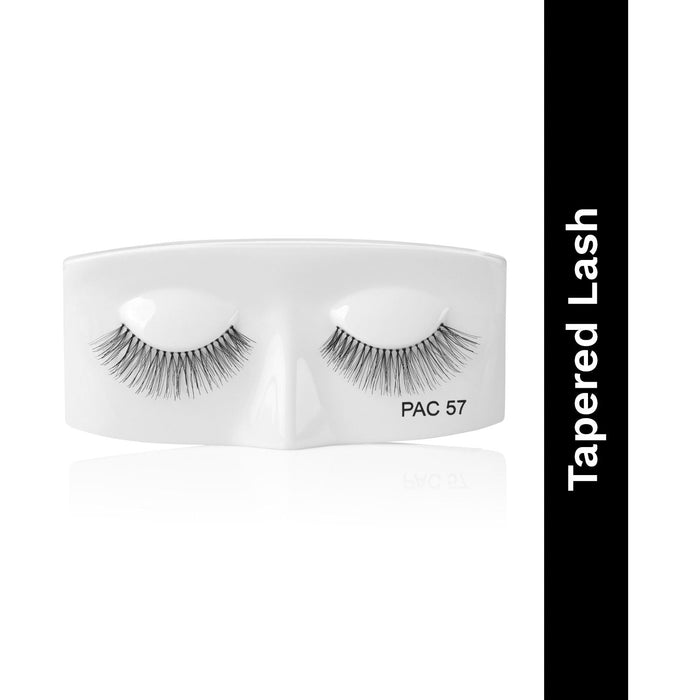 PAC Tapered Lash 57 - Handmade Natural Looking, Reusable up to 12x, Seamlessly Blends with Lashes