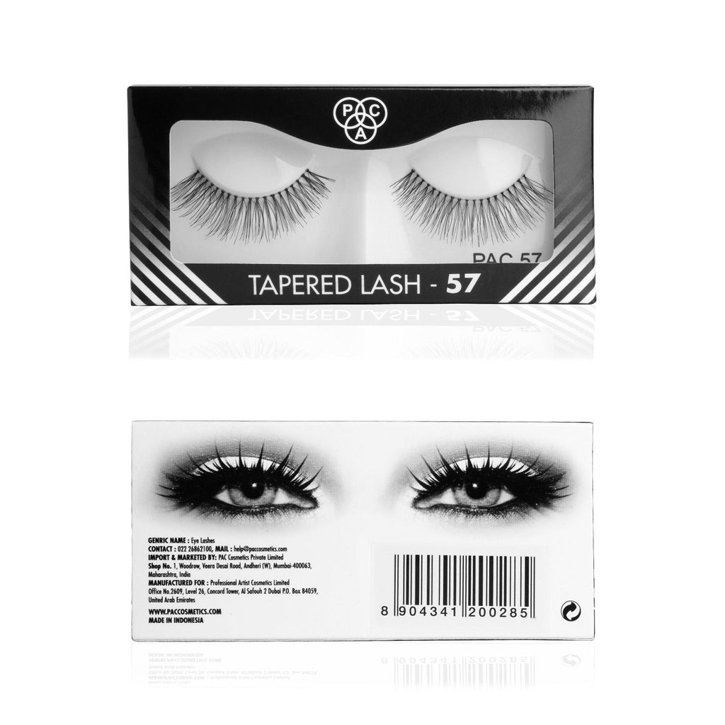 PAC Tapered Lash 57 - Handmade Natural Looking, Reusable up to 12x, Seamlessly Blends with Lashes