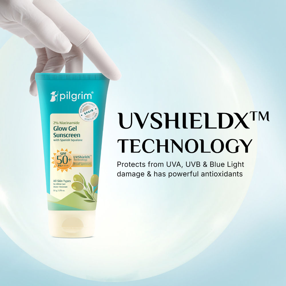 Pilgrim 2% Niacinamide Glow Sunscreen Gel SPF 50 PA+++