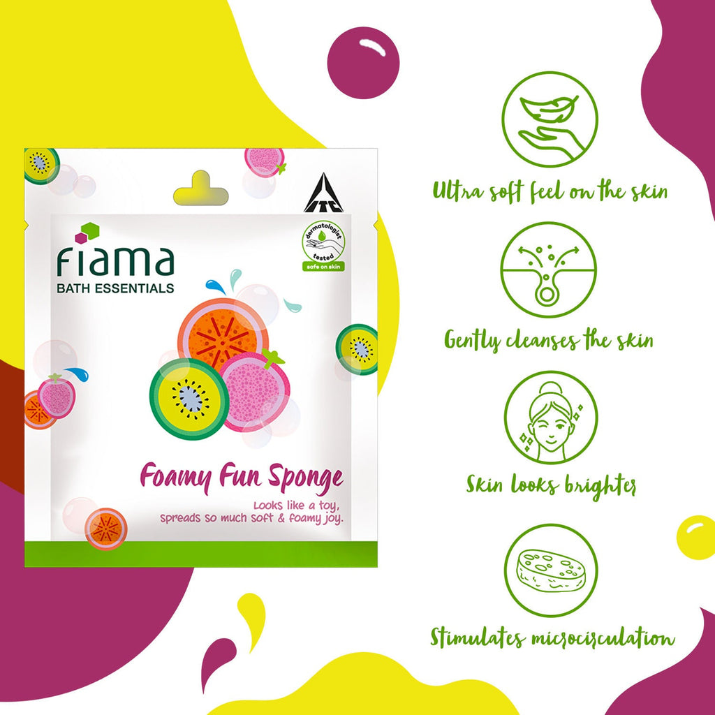 Fiama Bath Essentials Foamy Fun Sponge