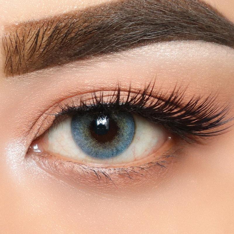O-Lens Russian Velvet Monthly Coloured Contact Lenses - Blue (0.00)
