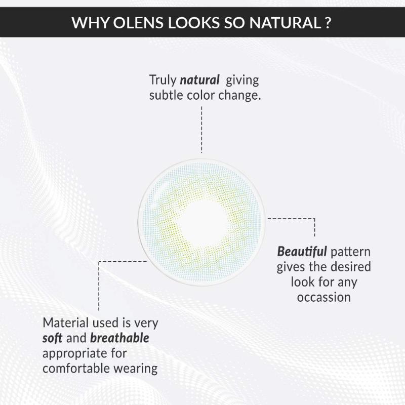O-Lens Russian Velvet Monthly Coloured Contact Lenses - Blue (0.00)