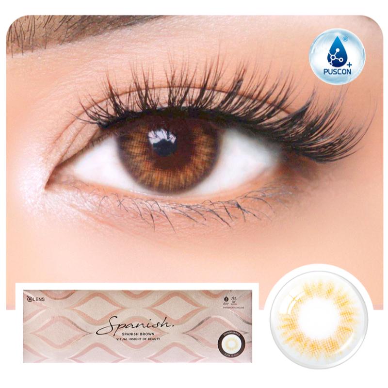 O-Lens Spanish 1Day Coloured Contact Lenses - Brown - 0.00 (5 Pairs)