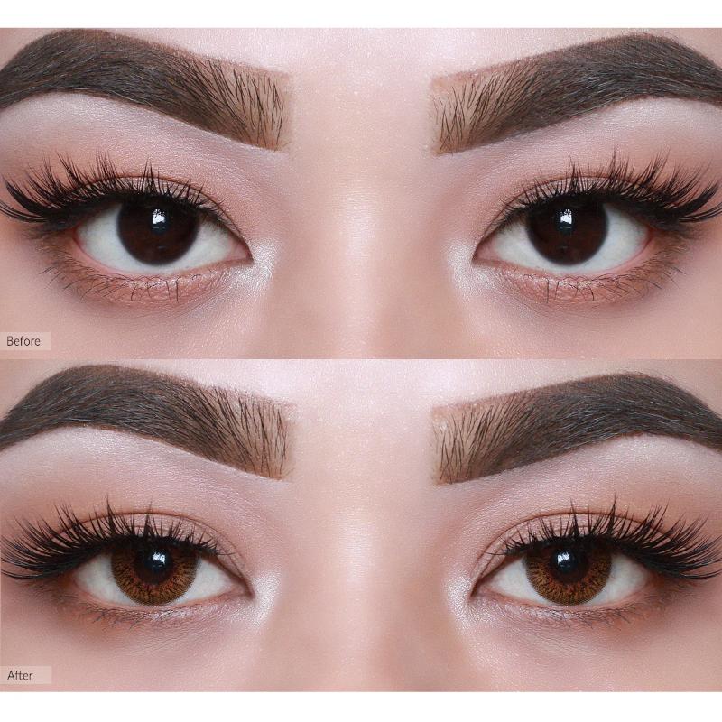 O-Lens Secriss 1Day Coloured Contact Lenses- Coral Brown - 0.00 (5 Pairs)
