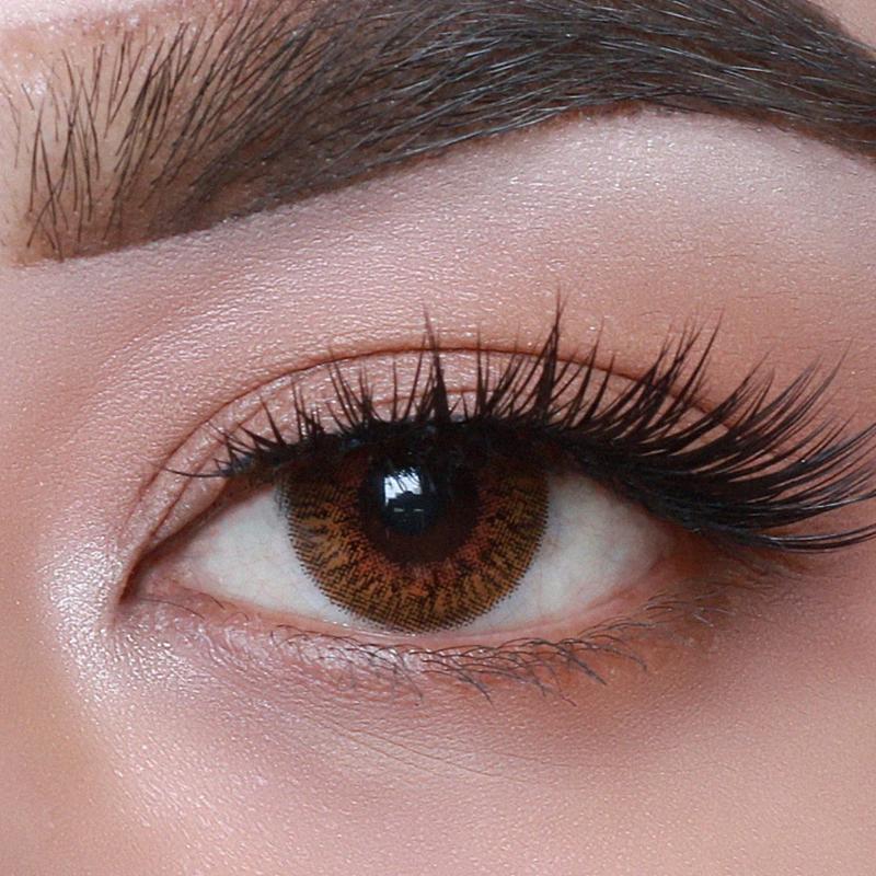 O-Lens Secriss 1Day Coloured Contact Lenses- Coral Brown - 0.00 (5 Pairs)