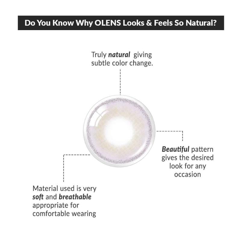 O-Lens Russian Smoky 1Day Coloured Contact Lenses - Gray (0.00)