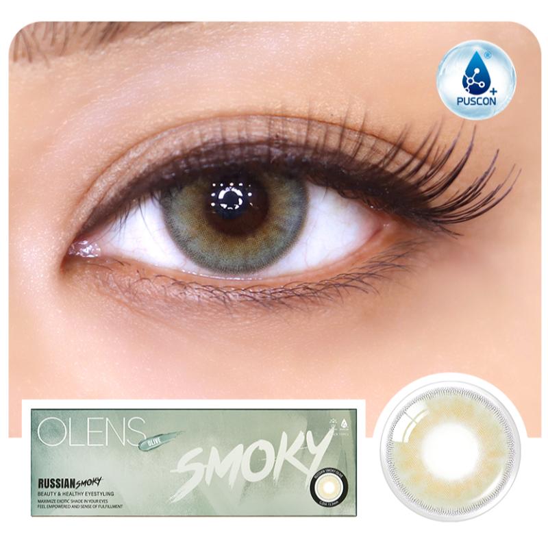 O-Lens Russian Smoky Daily Color Lenses Olive (0.00)
