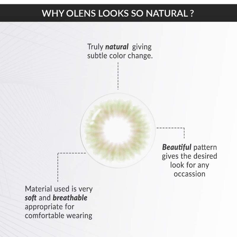 O-Lens Monthly Color Contact Lens - Spanish Real Olive (0.00 Plano)