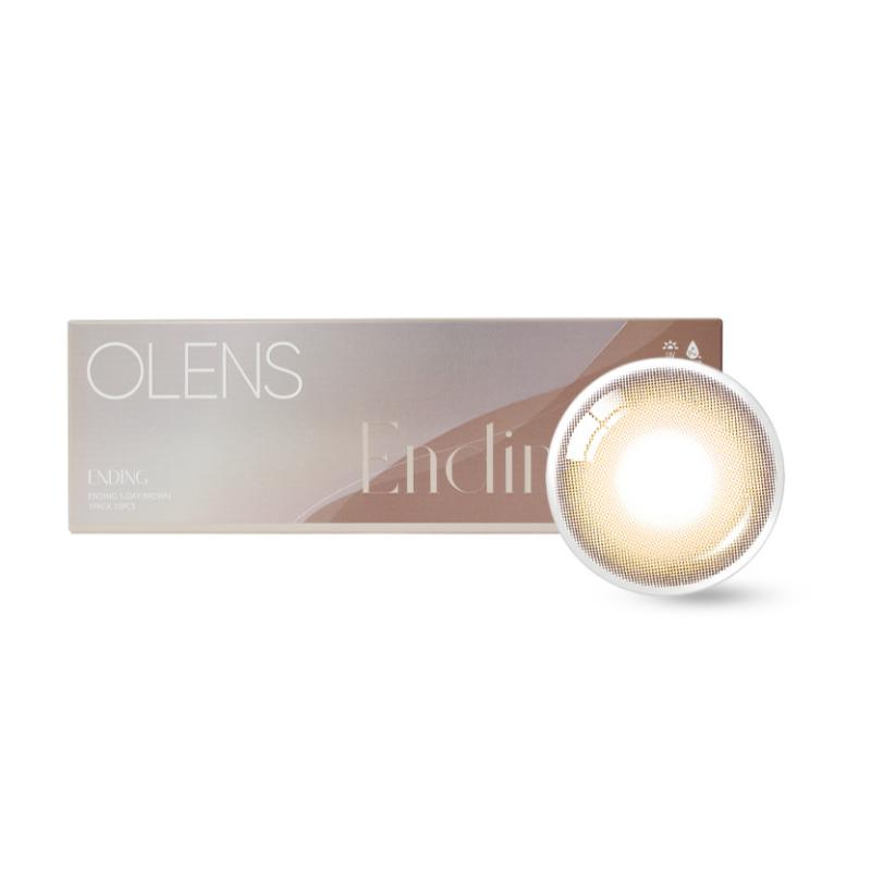 O-Lens Daily Color Contact Lens - Ending Brown (0.00 Plano)