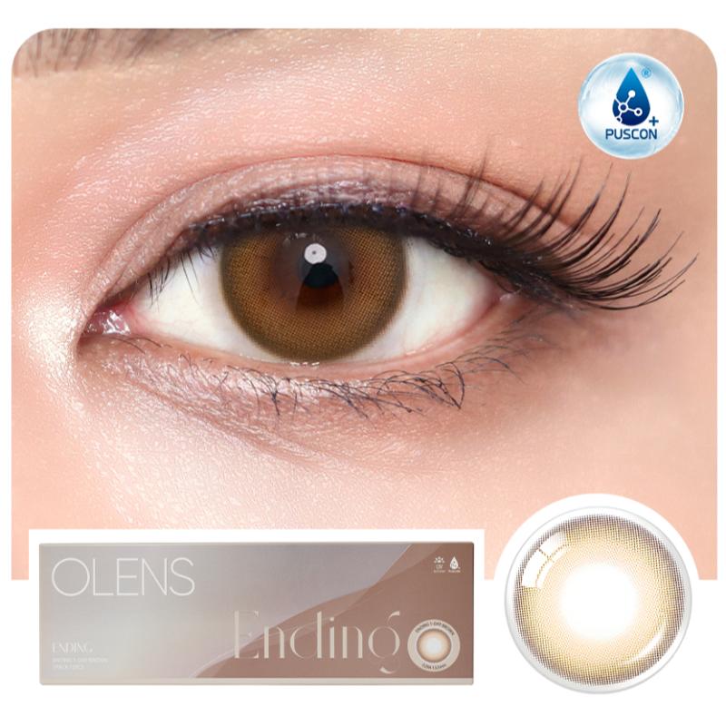 O-Lens Daily Color Contact Lens - Ending Brown (0.00 Plano)