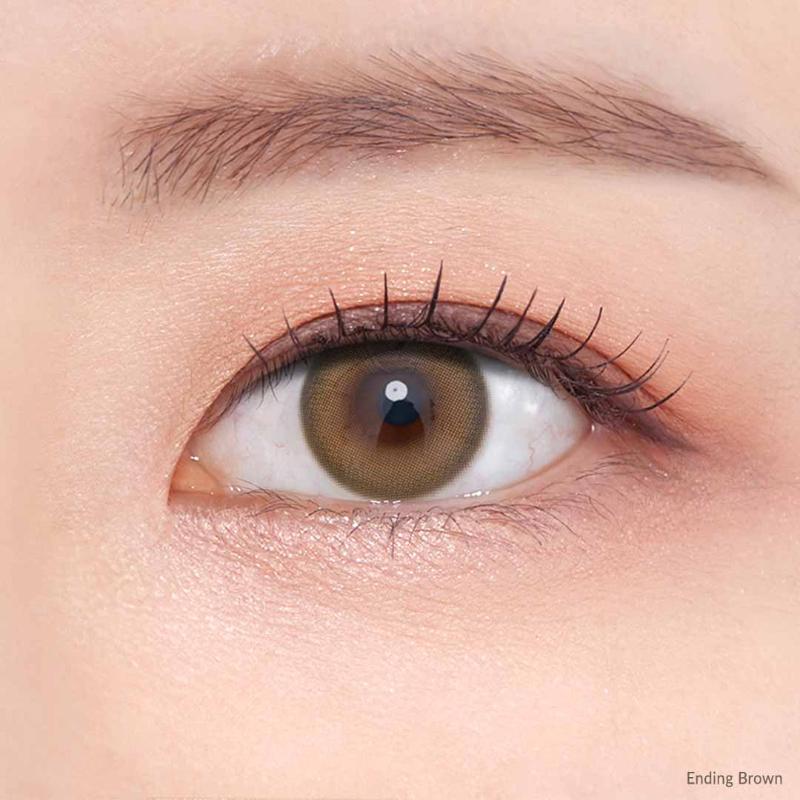 O-Lens Daily Color Contact Lens - Ending Brown (0.00 Plano)