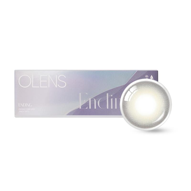 O-Lens Daily Color Contact Lens - Ending Grey (0.00 Plano)