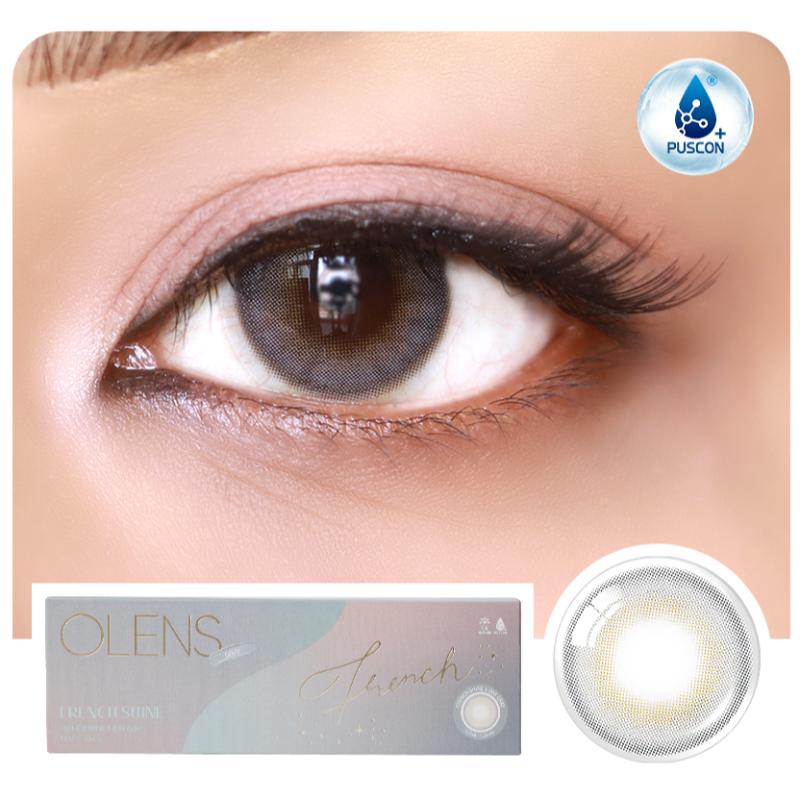 O-Lens Daily Color Contact Lens - French Shine Grey (0.00 Plano)