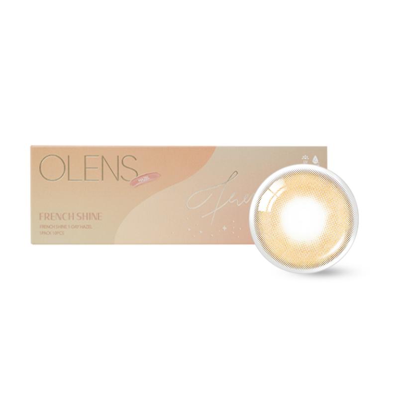 O-Lens Daily Color Contact Lens - French Shine Hazel (0.00 Plano)