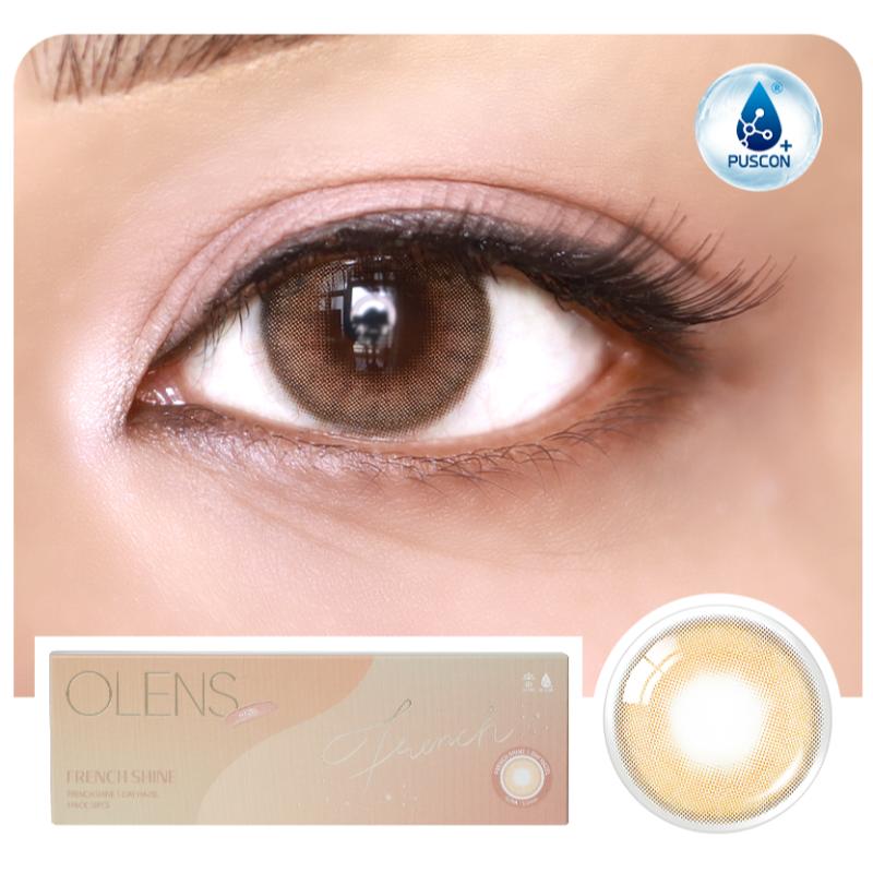 O-Lens Daily Color Contact Lens - French Shine Hazel (0.00 Plano)