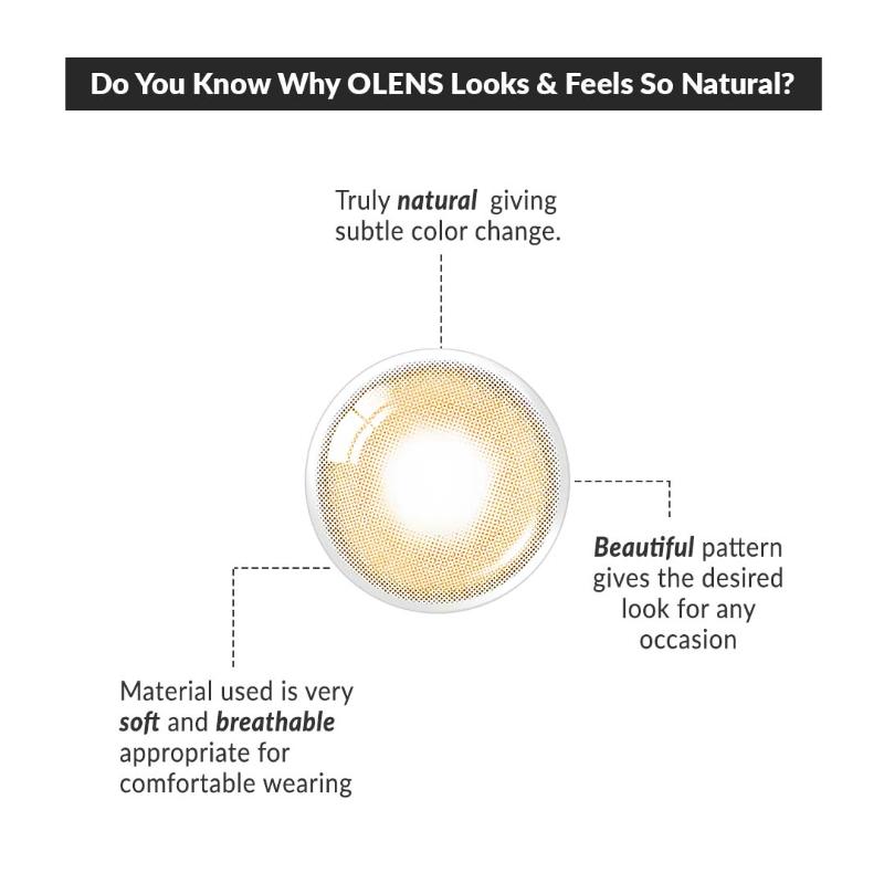 O-Lens Daily Color Contact Lens - French Shine Hazel (0.00 Plano)