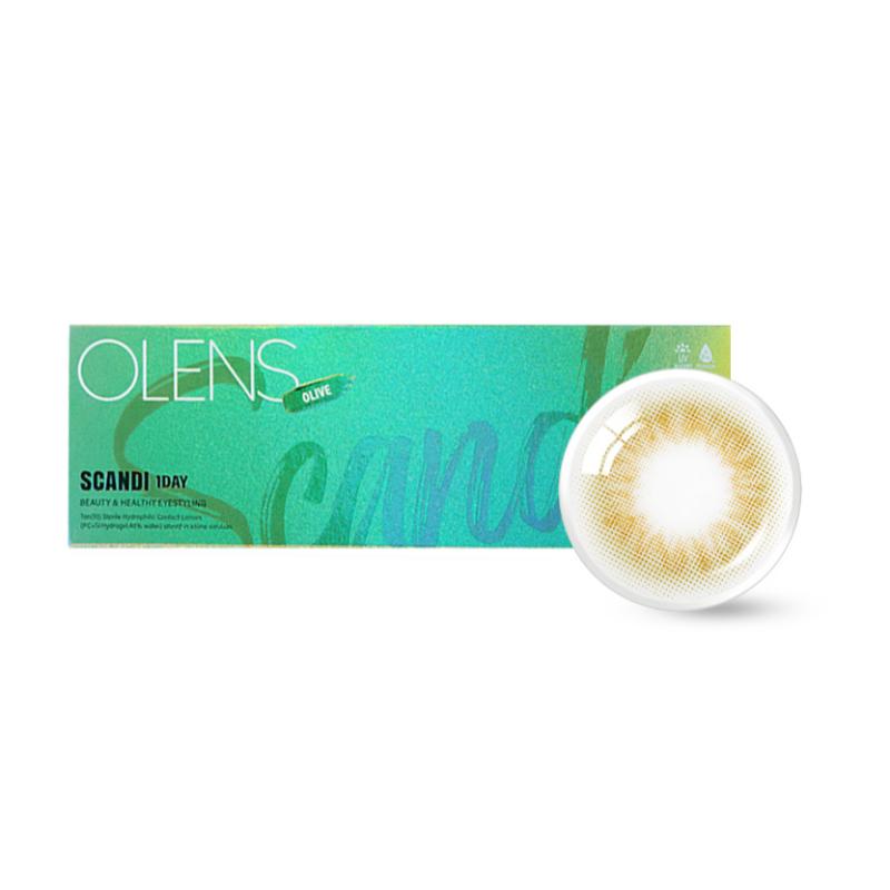 O-Lens Daily Color Contact Lens - Scandi Olive (0.00 Plano)