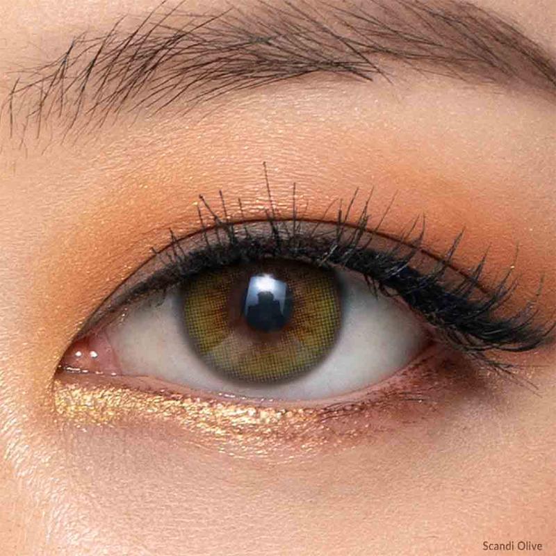 O-Lens Daily Color Contact Lens - Scandi Olive (0.00 Plano)