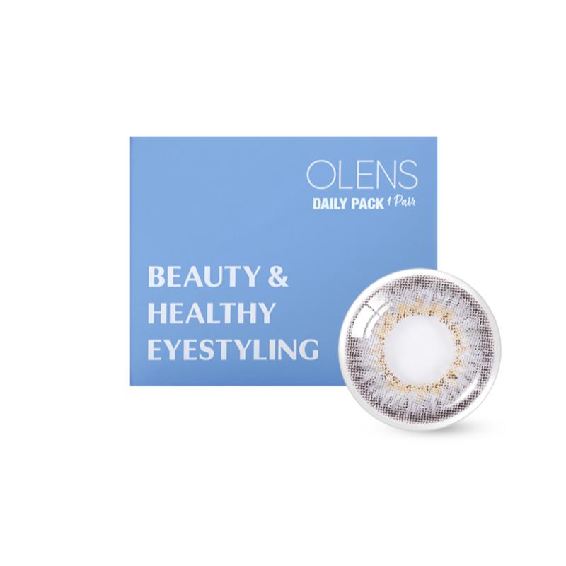O-Lens Daily Pair Color Contact Lens Pack 1 - Secriss Coral Grey (0.00 Plano)