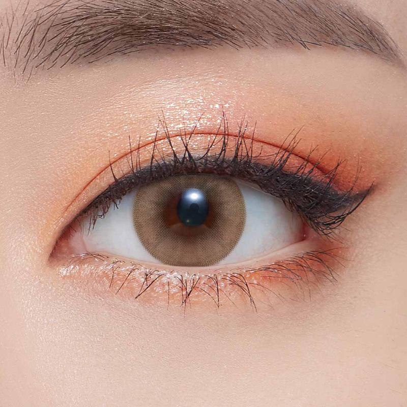 O-Lens Daily Pair Color Contact Lens Pack 1 - Russian Smoky Brown (0.00 Plano)