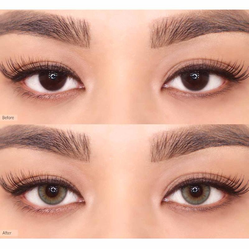 O-Lens Daily Pair Color Contact Lens Pack 1 - Russian Smoky Olive (0.00 Plano)