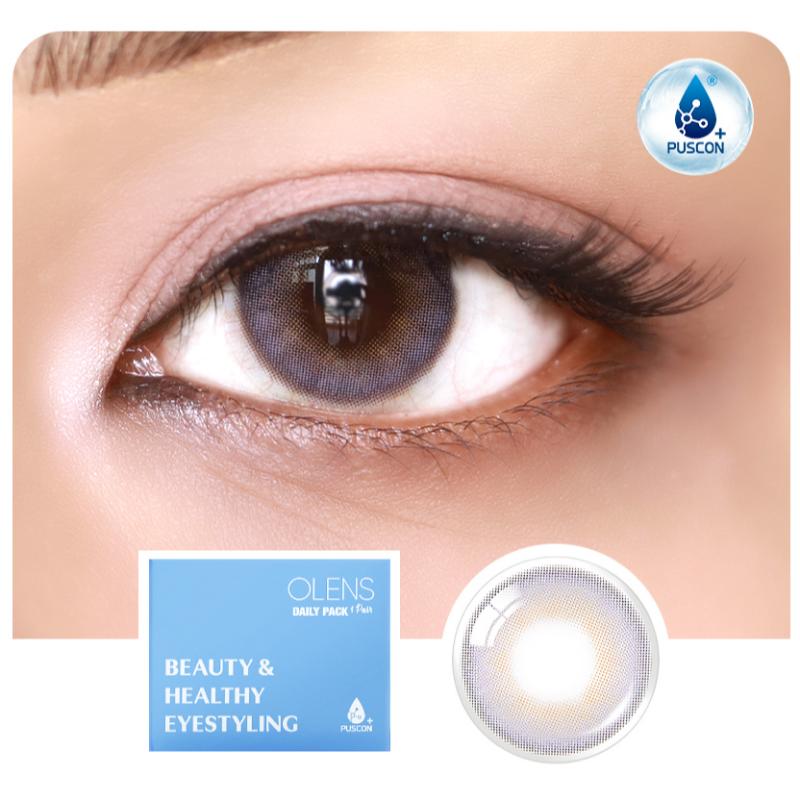 O-Lens Daily Pair Color Contact Lens Pack 1 - French Shine Lavender (0.00 Plano)